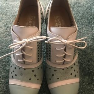 L’ Artiste pastel wingtip heels